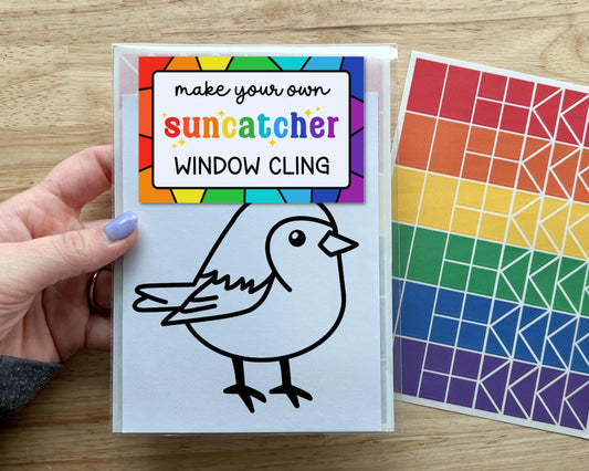 Bird Suncatcher Sticker Craft Kit