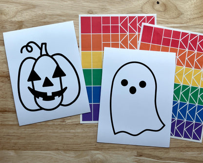 Halloween Suncatcher Sticker Craft Kit, 2 Pack