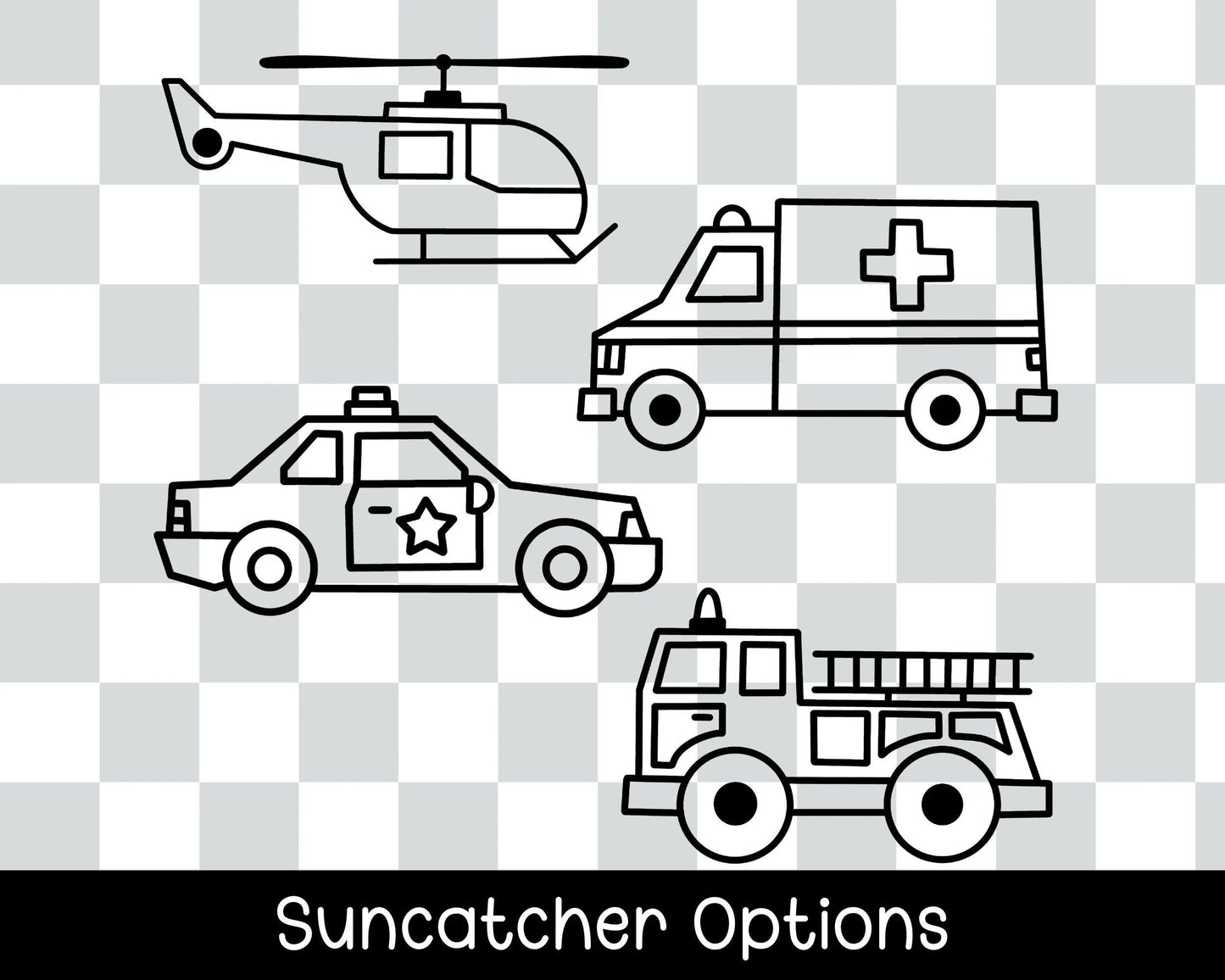 Rescue Vehicle Party Favor Bag