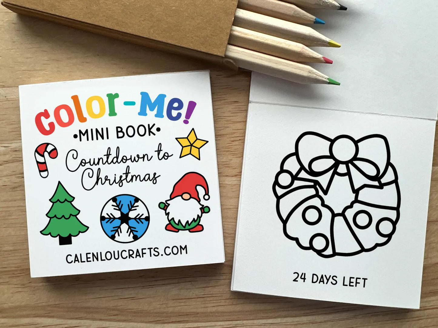 Advent Calendar Mini Coloring Book