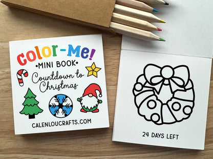Advent Calendar Mini Coloring Book