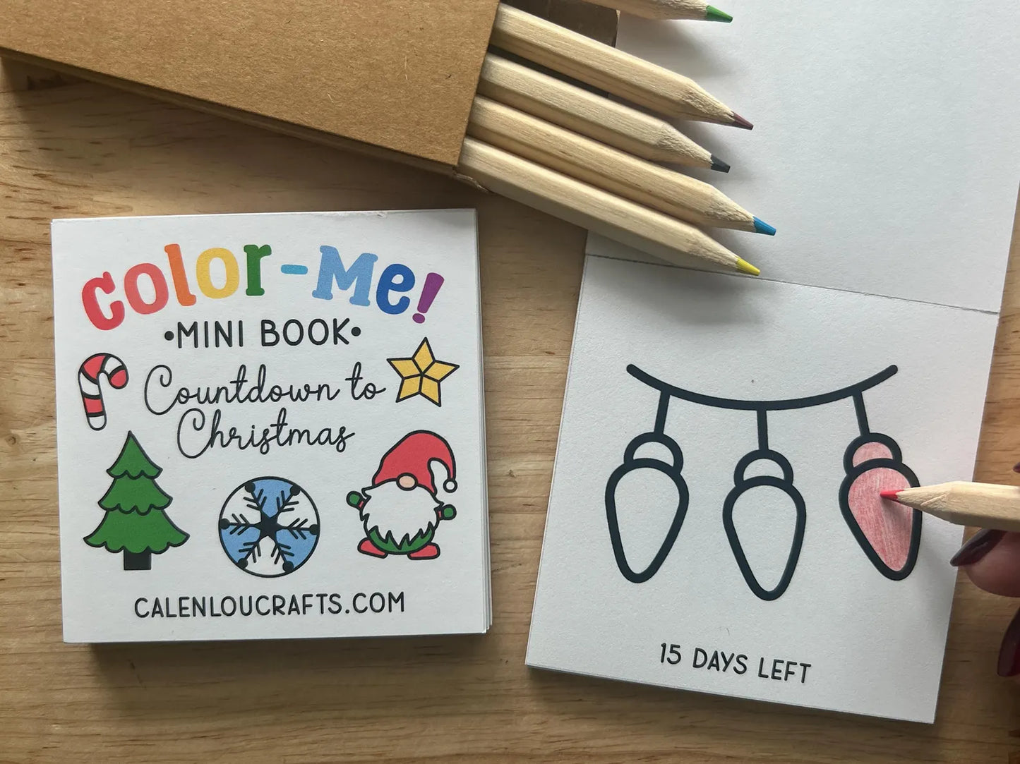 Advent Calendar Mini Coloring Book