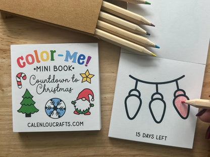 Advent Calendar Mini Coloring Book