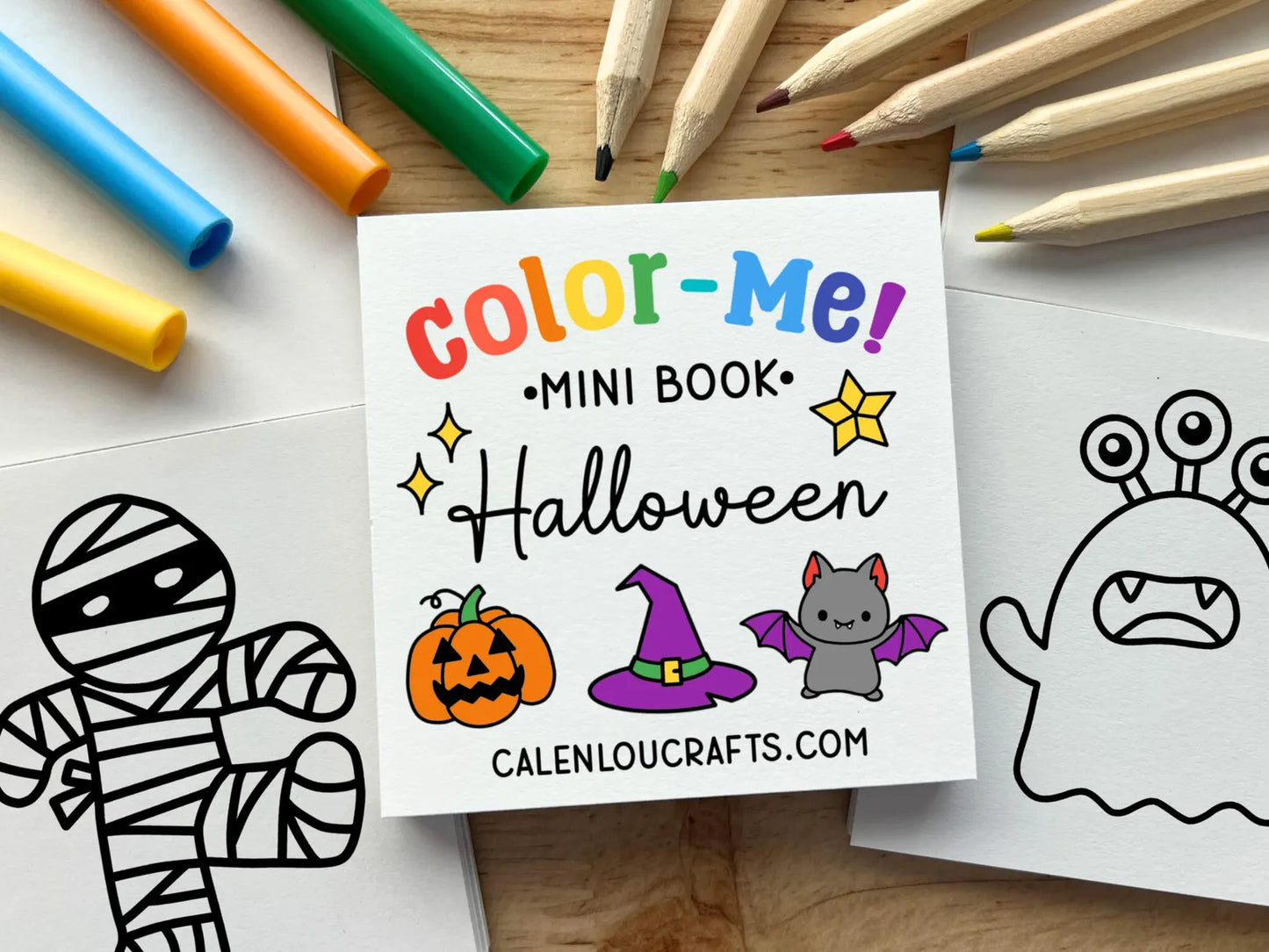 Halloween Mini Coloring Book