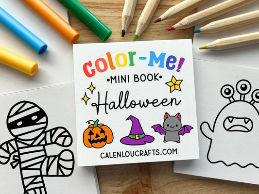Halloween Mini Coloring Book