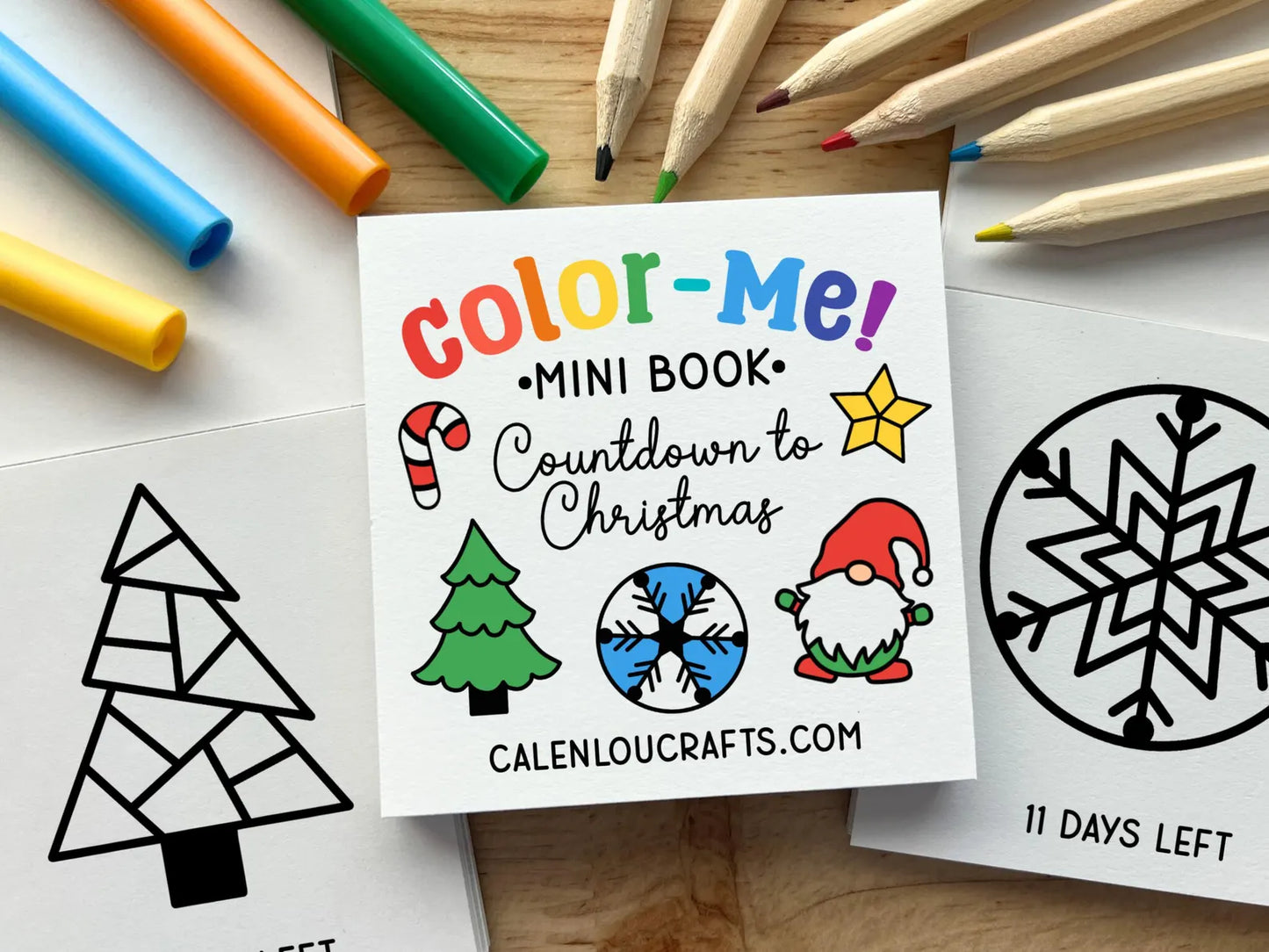 Advent Calendar Mini Coloring Book