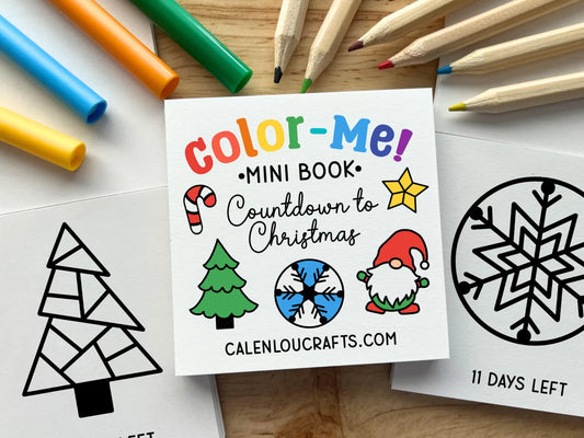 Advent Calendar Mini Coloring Book