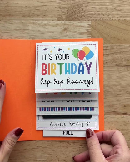 Birthday Gift Card Holder (Holds 1 Gift Card)