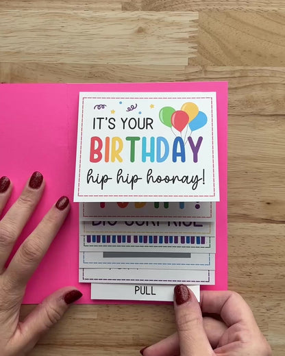 Birthday Gift Scratch Reveal Card