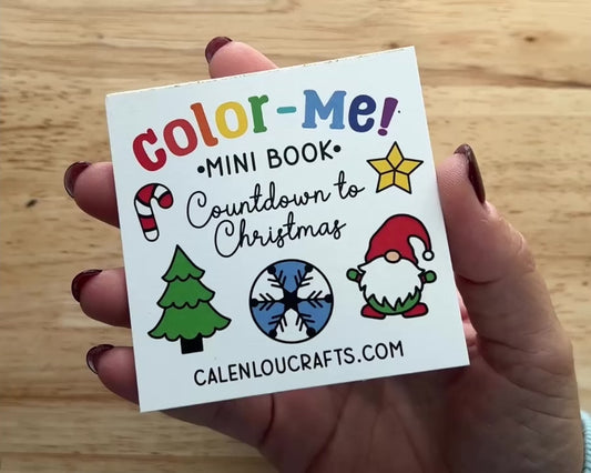 Advent Calendar Mini Coloring Book