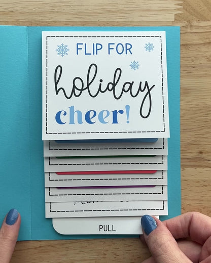 Hanukkah Gift Card Holder Waterfall Book (Holds 4-5 Gift Cards)