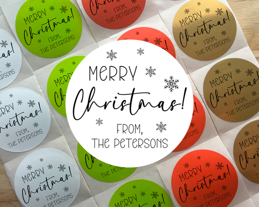 Merry Christmas Gift Labels (Set of 10)