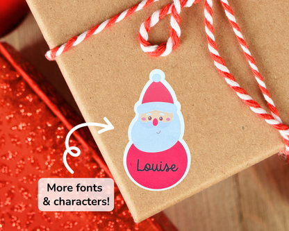 Personalized Christmas Character Gift Labels (Set of 20)