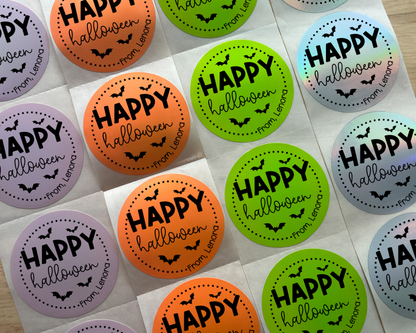 Happy Halloween Party Favor Labels (Set of 10)