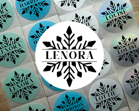 Snowflake Christmas Gift Labels (Set of 10)