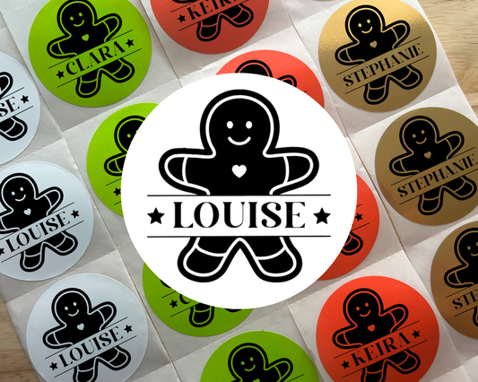 Gingerbread Man Christmas Gift Labels (Set of 10)