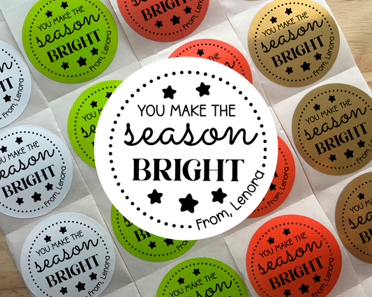 Seasons Bright Gift Labels (Set of 10)