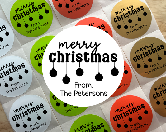Merry Christmas Gift Labels (Set of 10)