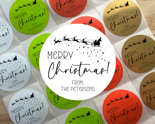 Merry Christmas Gift Labels (Set of 10)