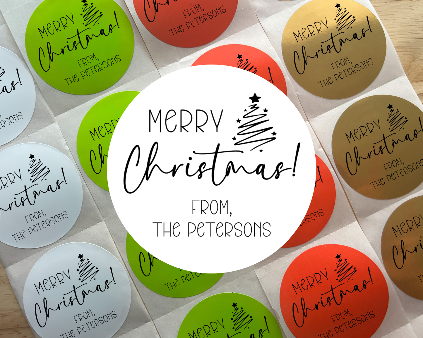 Merry Christmas Gift Labels (Set of 10)